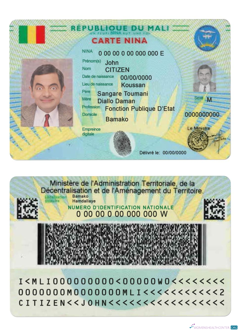 Download Mali Carte Nina Photoshop template